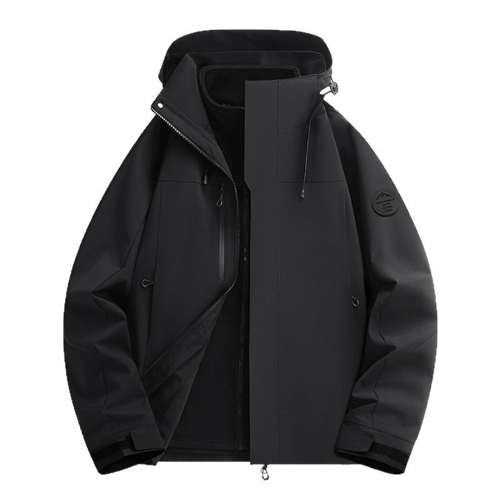 Unisex Wasserabweisende Softshelljacke mit Fleece-Innenfutter und Verstellbarer Kapuze Echo Archiv