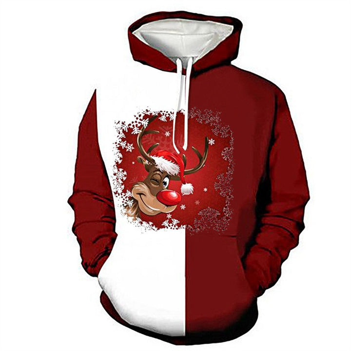 Damen Lustiger Kapuzenpullover mit Weihnachtsmotiv Echoarchiv