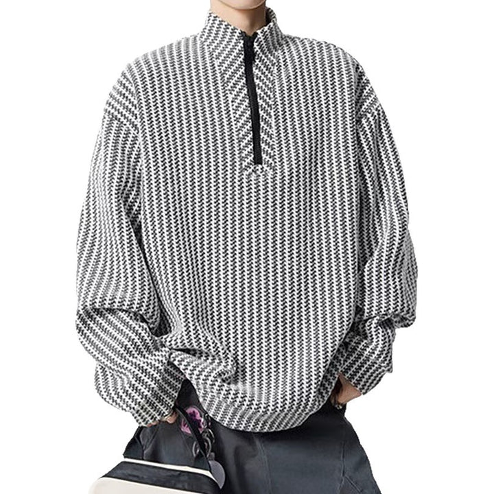 Damen Oversized Sweatshirt mit Stehkragen Echoarchiv