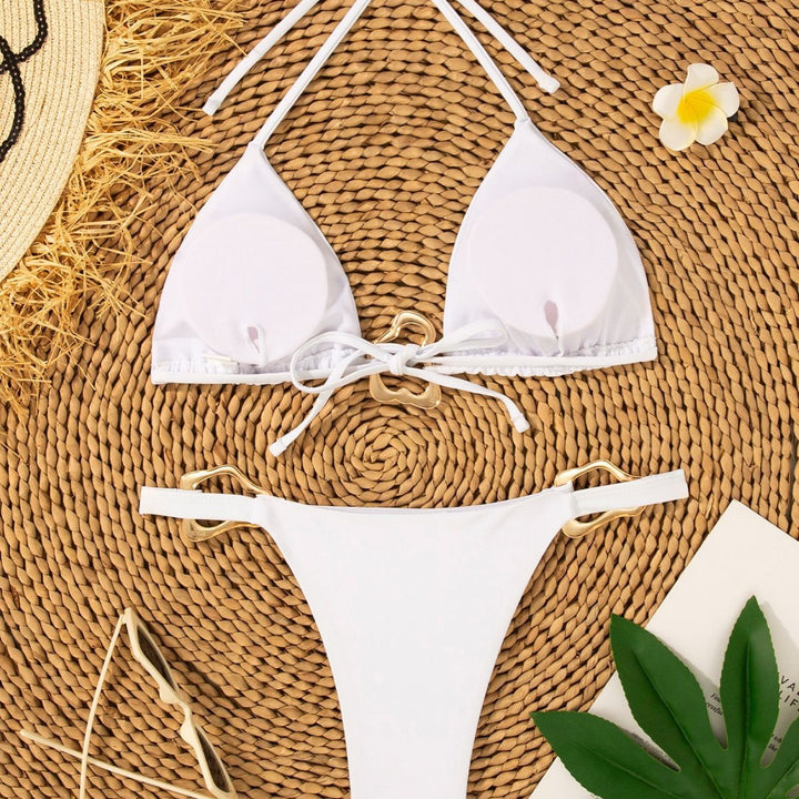 Damen Triangel-Bikini mit verstellbarem Halter und elegantem Schnallen-Detail Echo Archiv