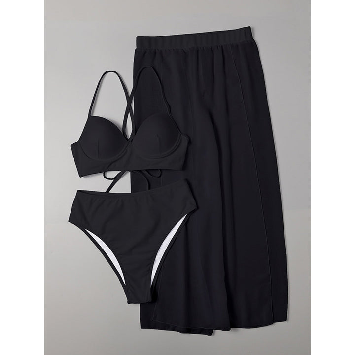 Damen Bikiniset mit schwingendem Maxirock Echo Archiv