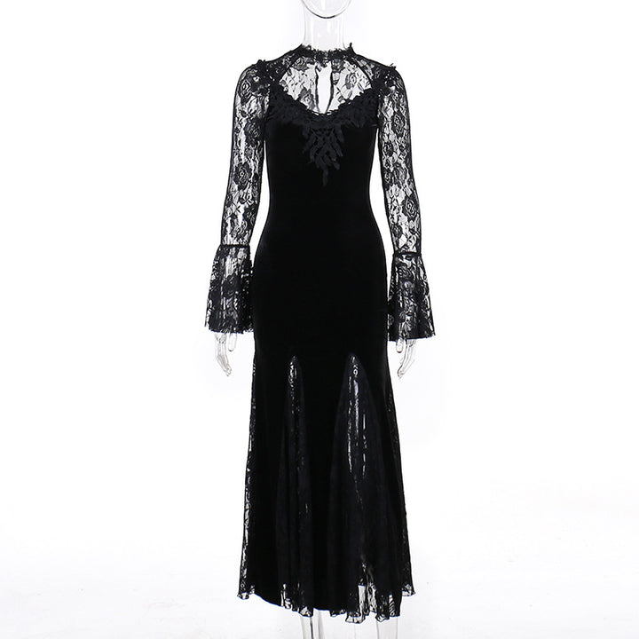 Damen figurbetonte Bluse mit Rüschendetails und Schnürung Echo Archiv