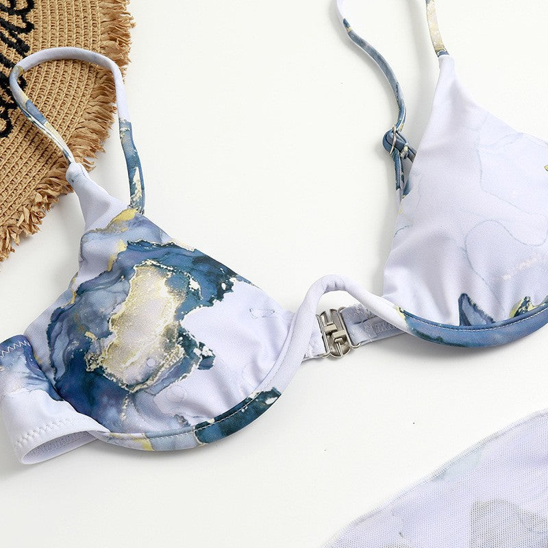 Damen Triangel-Bikini-Set mit elegantem Wickelrock Echo Archiv