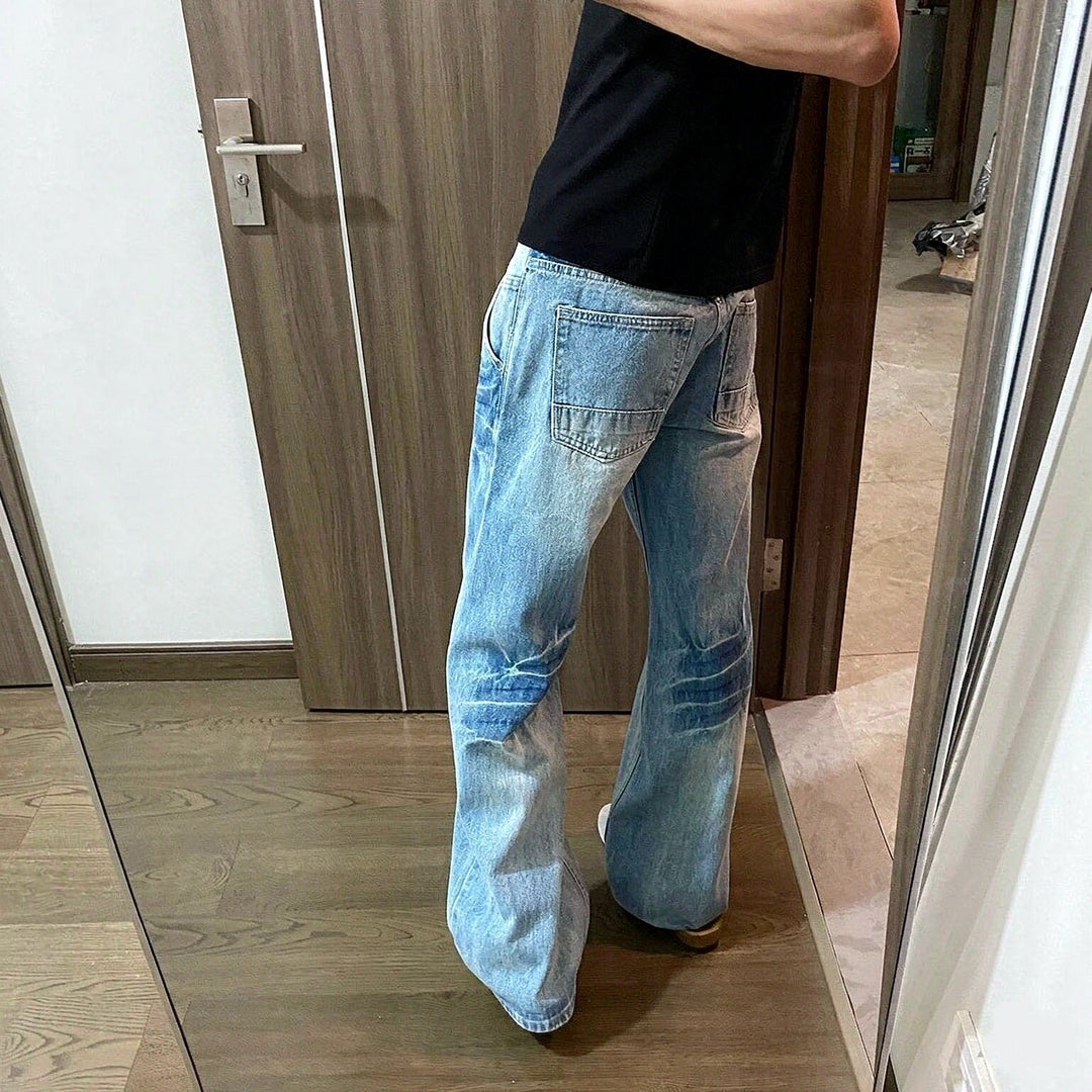 Herren Lässige Weitgeschnittene Jeans Echoarchiv 1788342483
