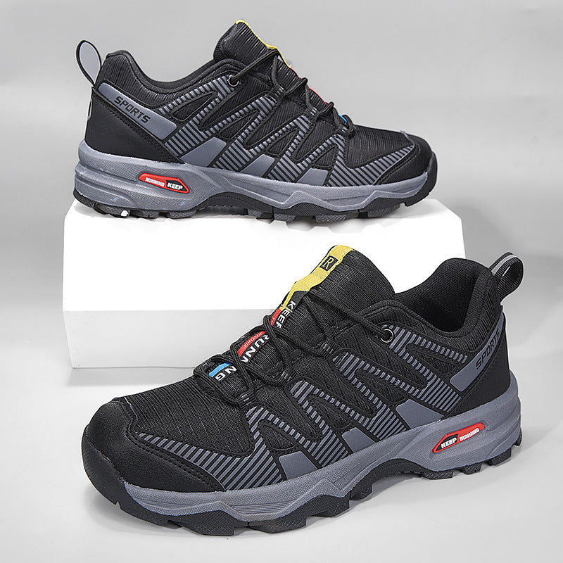 Herren sportlicher Outdoor-Adventure Sneaker mit verstärkter Zehenkappe und stoßdämpfender Wabensohle – Tavélo
