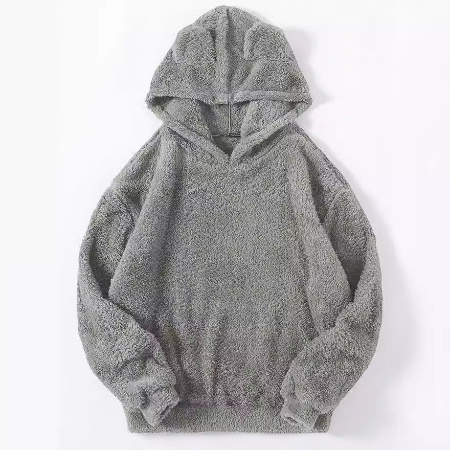 Damen nan kuscheliger Teddy-Hoodie mit Ohren, elastischem Bund und extra weichem Plüsch Echo Archiv