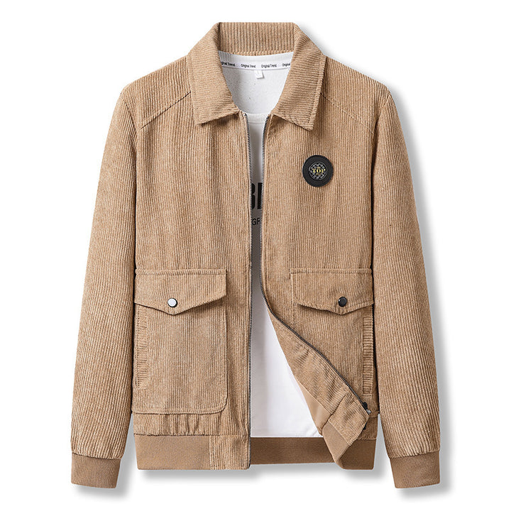 Herren Modische Jacke mit strukturiertem Stoff Echo Archiv
