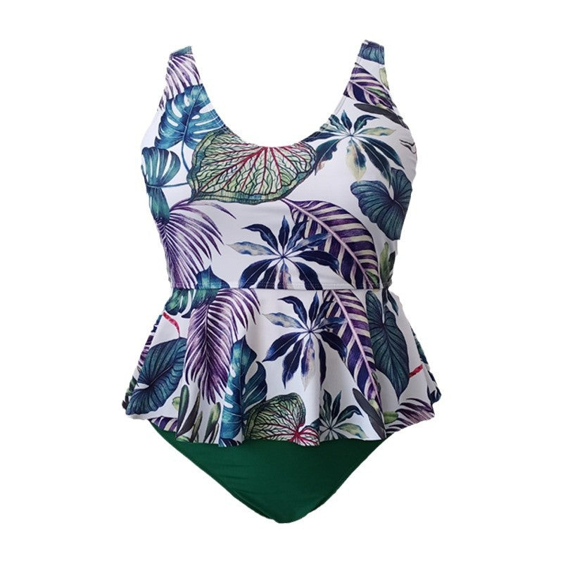 Damen Peplum-Badeoberteil mit hohem Bund Echo Archiv