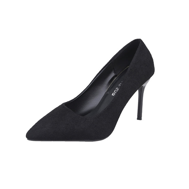 Damen nan spitze Veloursleder-Optik Pumps mit gepolstertem Fußbett und schlankem Stilettoabsatz Echo Archiv