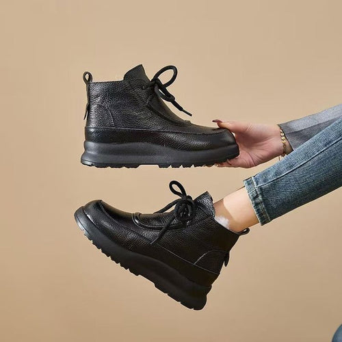 Damen Modische und bequeme Plateau-Stiefeletten Echo Archiv