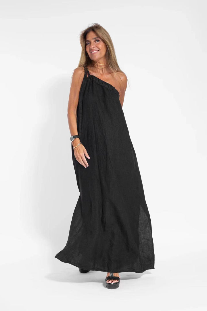 Damen Maxikleid mit asymmetrischem Träger Echo Archiv