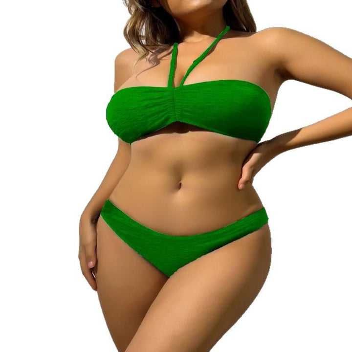 Damen Bandeau-Bikini mit elastischen Trägern und raffiniertem Wickeldetail Echo Archiv