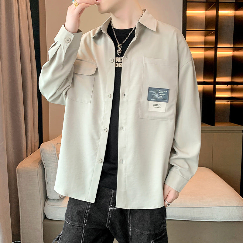 Herren Lässige Utility-Hemdjacke mit praktischen Taschen und modernem Design Echoarchiv
