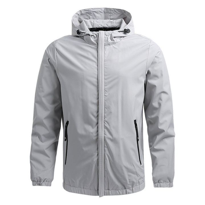 Herren Ultraleichte Kapuzen‑Softshelljacke mit winddichter Membran und verdecktem Reißverschluss Echo Archiv