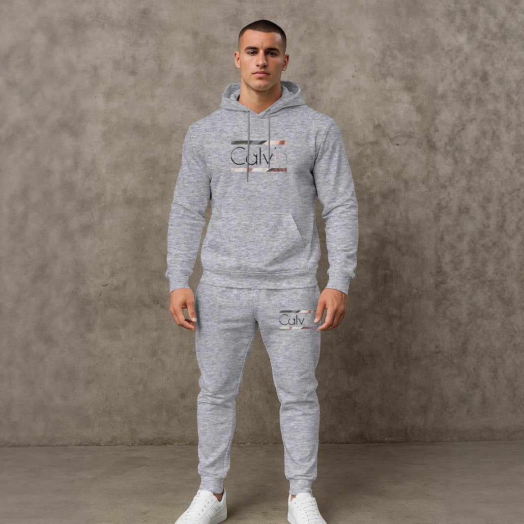 Herren Sportlicher Hoodie mit passenden Jogginghosen Echoarchiv