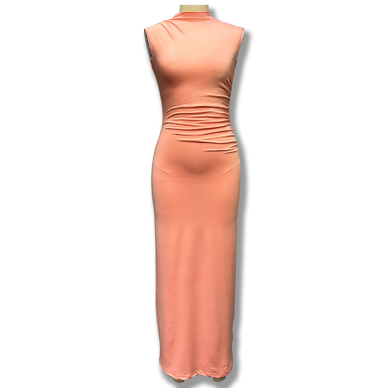 Damen Elegantes figurbetontes Midi-Kleid mit asymmetrischem Saum Echo Archiv