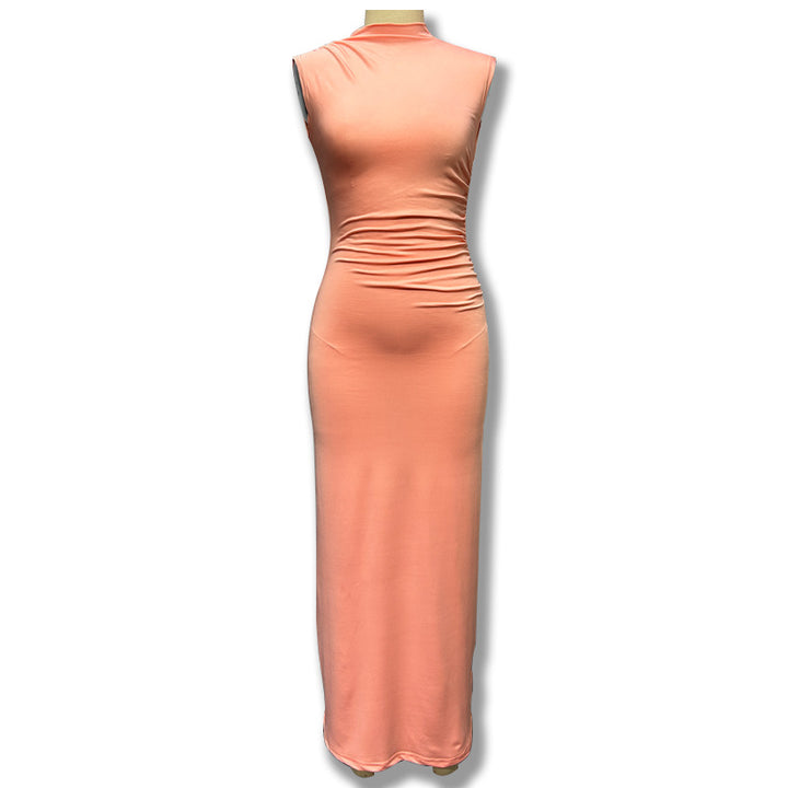Damen Elegantes figurbetontes Midi-Kleid mit asymmetrischem Saum Echo Archiv