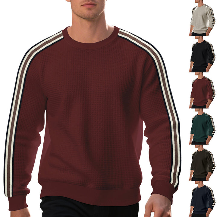 Herren modischer Sweatshirt mit strukturiertem Gewebe und Komfortbündchen Echoarchiv