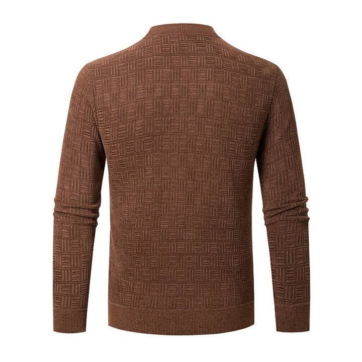 Herren modischer Strickpullover mit einzigartigem Strukturdesign Echoarchiv