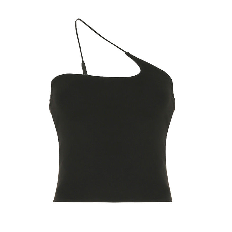Damen Elegantes One-Shoulder Top aus elastischem Stoff Echo Archiv