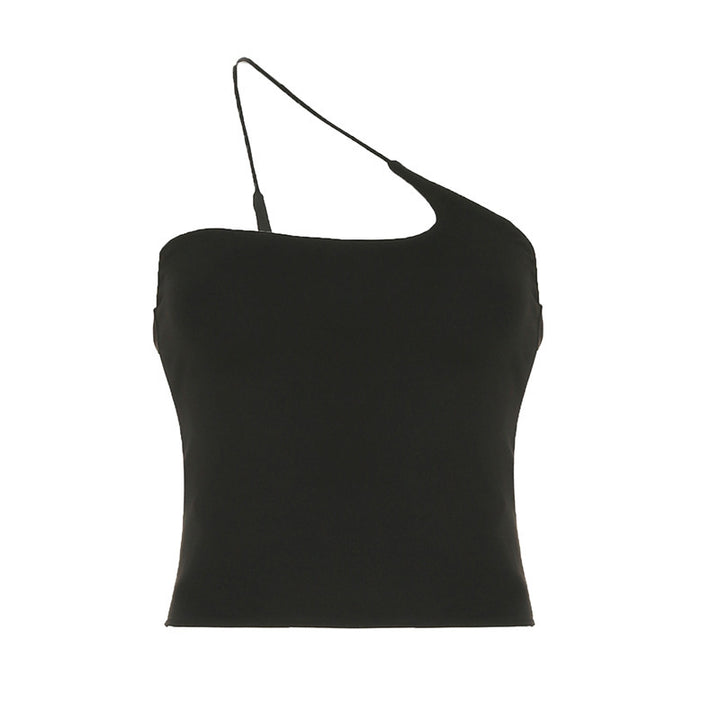 Damen Elegantes One-Shoulder Top aus elastischem Stoff Echo Archiv