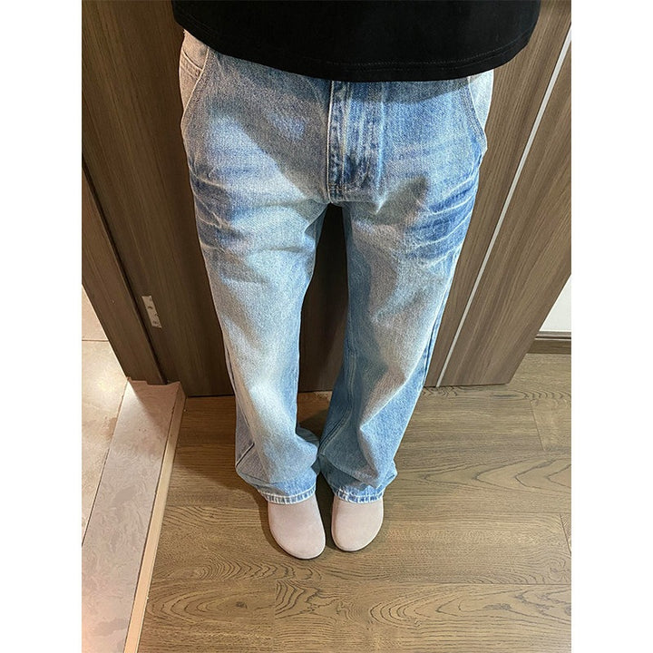 Herren Lässige Weitgeschnittene Denim-Jeans Echoarchiv
