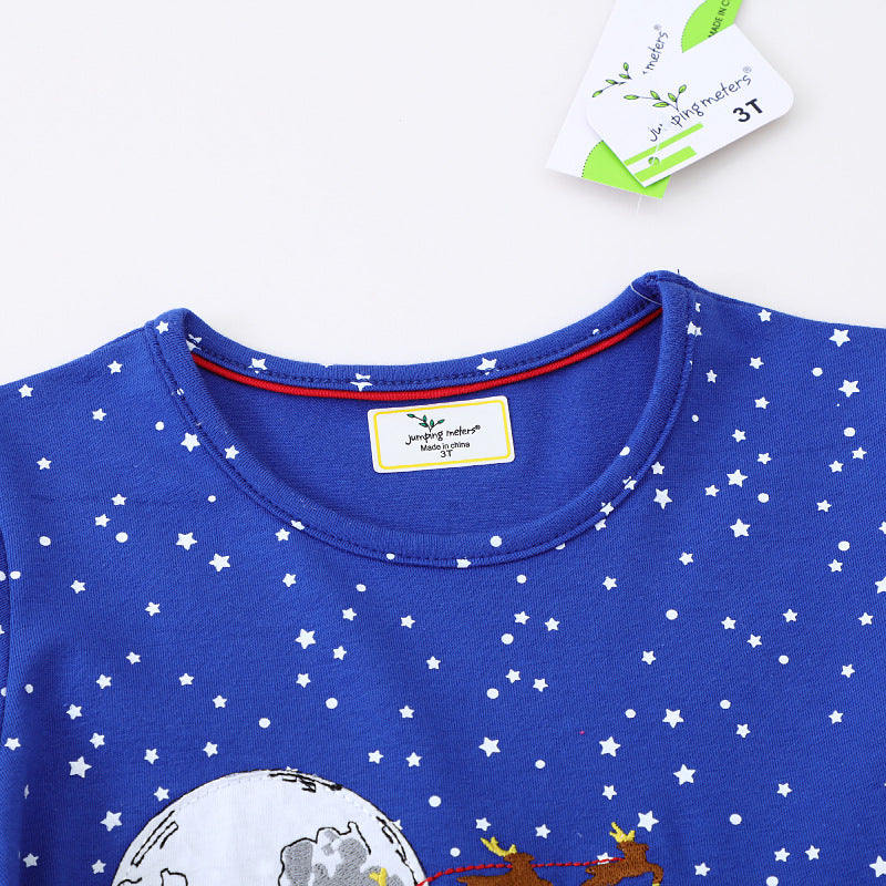 Mädchen Langarmkleid mit Weihnachtsmotiv Echo Archiv