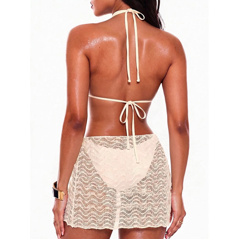 Damen Spitzen-Bikini-Set mit raffiniertem Wickelrock Echo Archiv