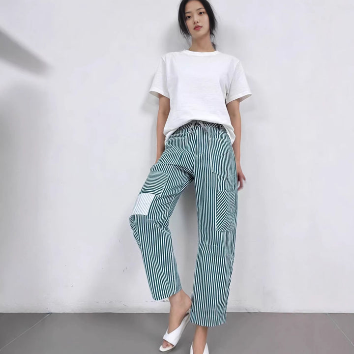 Damen weite Cargo-Hose mit praktischen Taschen und einzigartigem Design Echo Archiv