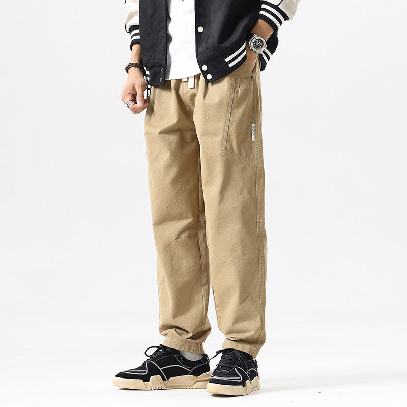Herren Tapered-Canvas-Jogger mit elastischem Tunnelzugbund, Kniepasse und tiefen Utility-Taschen Echo Archiv