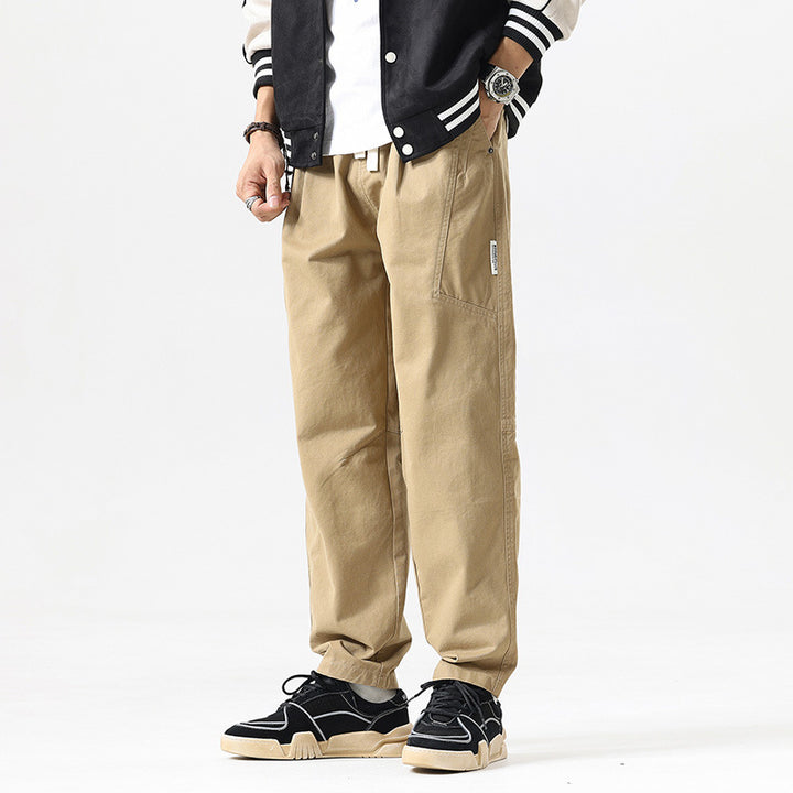 Herren Tapered-Canvas-Jogger mit elastischem Tunnelzugbund, Kniepasse und tiefen Utility-Taschen Echo Archiv