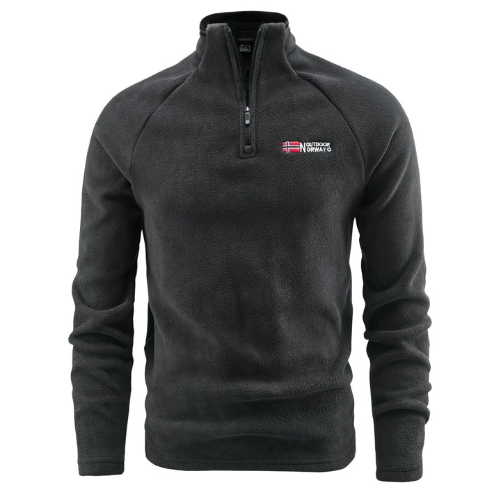 Herren Fleece-Pullover mit halbem Reißverschluss und hohem Stehkragen Echo Archiv