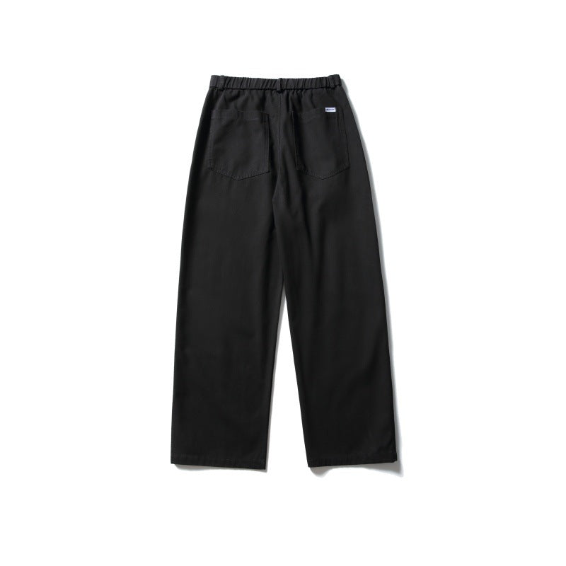 Damen Weite Utility-Cargohose mit elastischem Bund und aufgesetzten Fronttaschen Echoarchiv