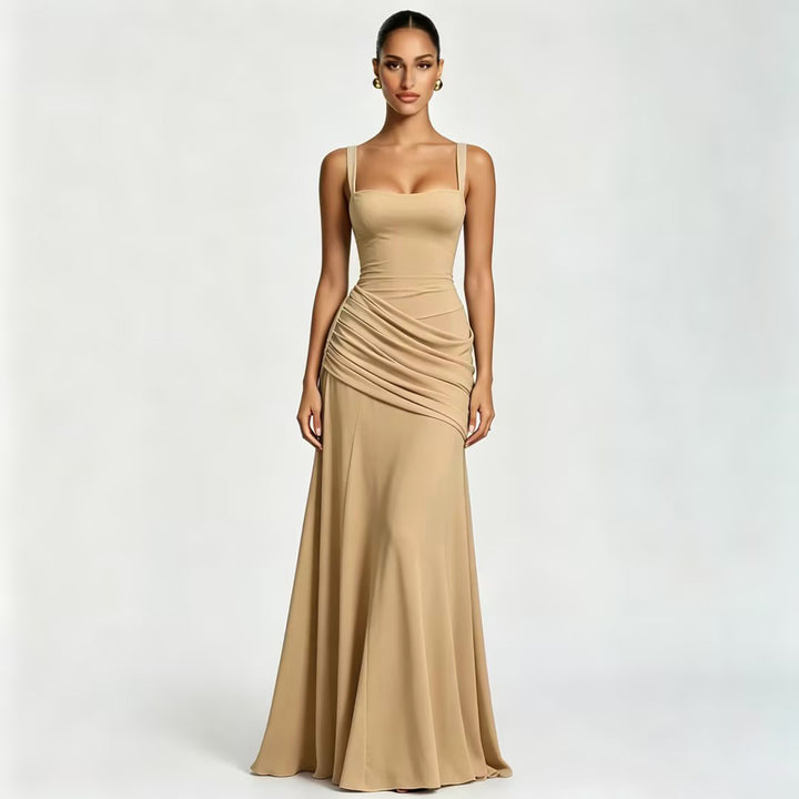 Damen Maxikleid mit innovativem Drapierungseffekt und elegantem Schnitt Echo Archiv