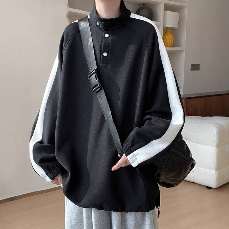 Herren Lässiger Overshirt Pullover Echoarchiv