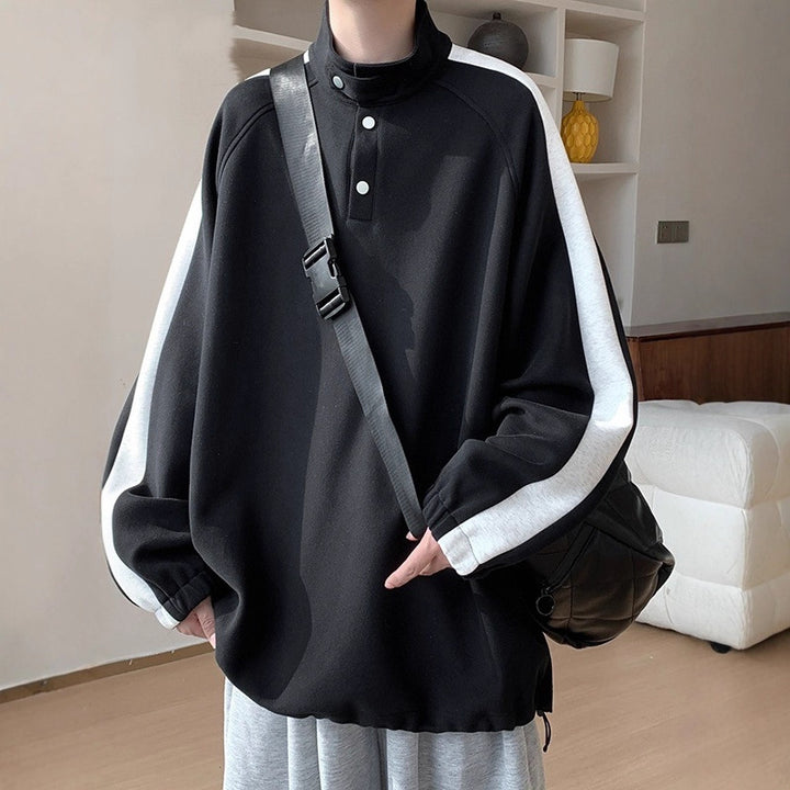 Herren Lässiger Overshirt Pullover Echoarchiv