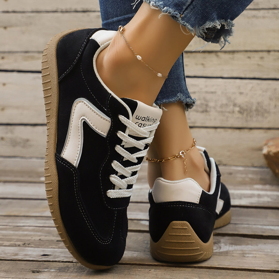 Damen Veloursleder-Optik Casual-Sneaker mit ergonomischer Komfortsohle Echo Archiv