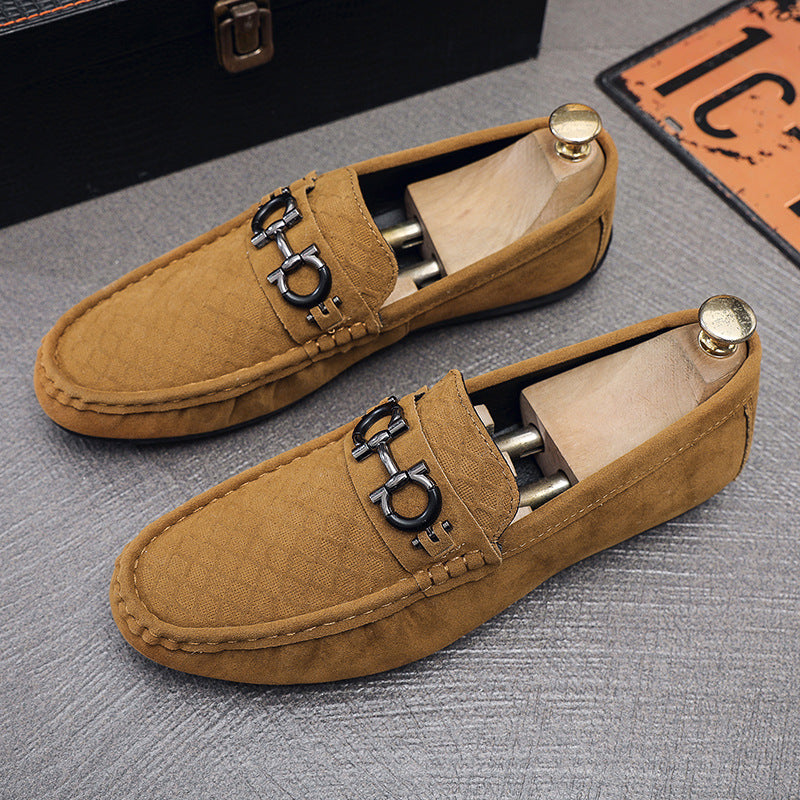 Herren Elegante Velours Mokassins Echo Archiv