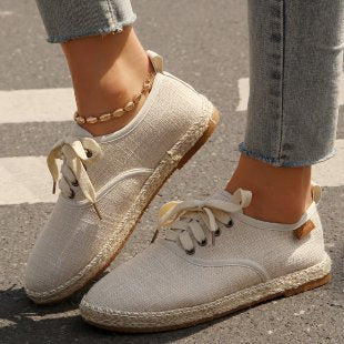 Damen  atmungsaktive Strick-Espadrilles mit geflochtener Jute-Sohle und flexiblem Memory-Fußbett Echo Archiv