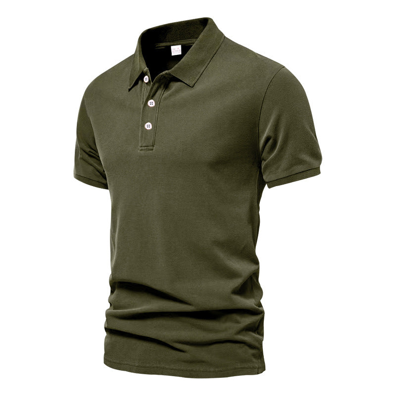 Herren Poloshirt aus hoch atmungsaktivem Baumwollmix mit elastischen Ärmeln Echoarchiv