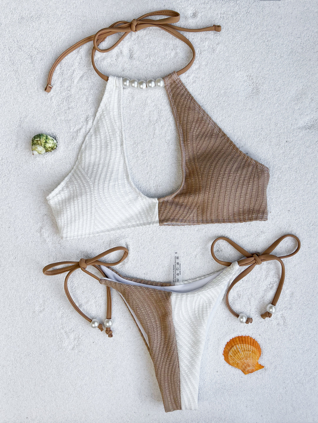 Damen Cut-Out Bikini mit Perlenakzenten Echo Archiv