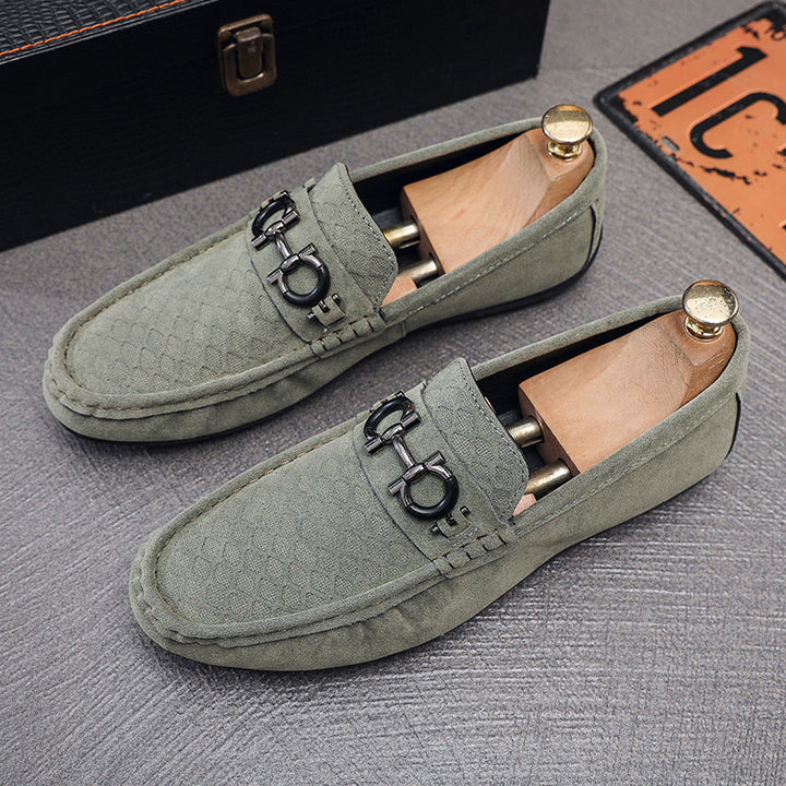 Herren Elegante Velours Mokassins Echo Archiv