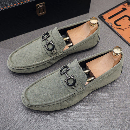 Herren Elegante Velours Mokassins Echo Archiv