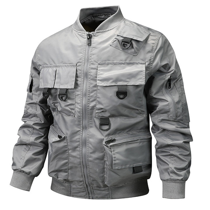 Herren nan urban-militärische Bomberjacke mit modularen Mehrzwecktaschen und D‑Ring-Details Echo Archiv