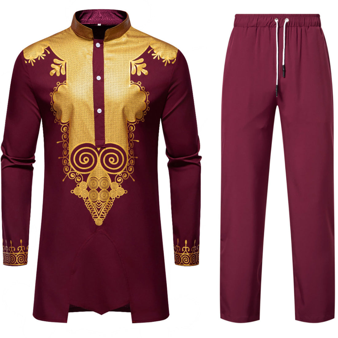 Herren elegantes Kombi-Outfit mit dekorativen Verzierungen – Averon