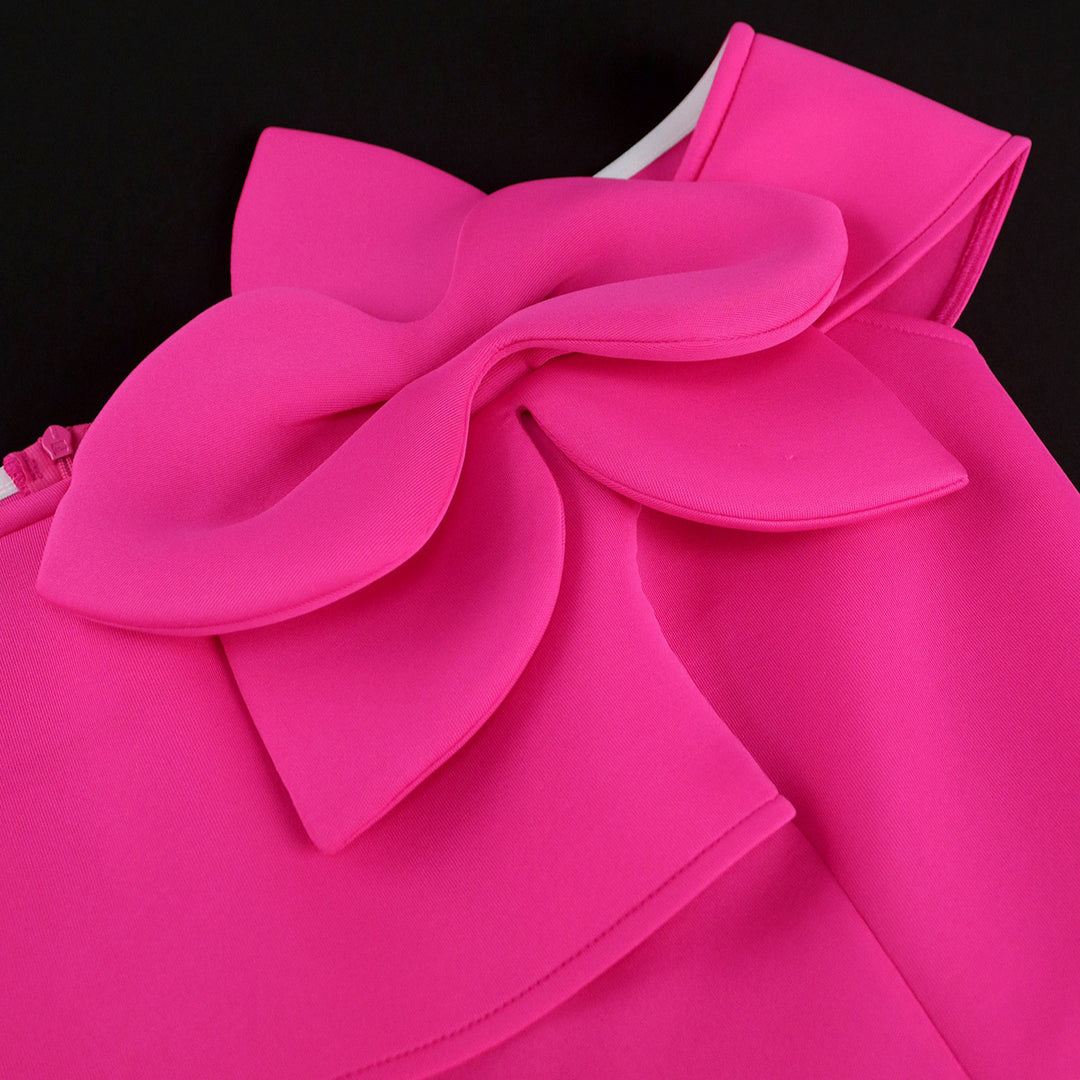 Damen Off-Shoulder Cocktailkleid mit großer Schleifenapplikation Echo Archiv