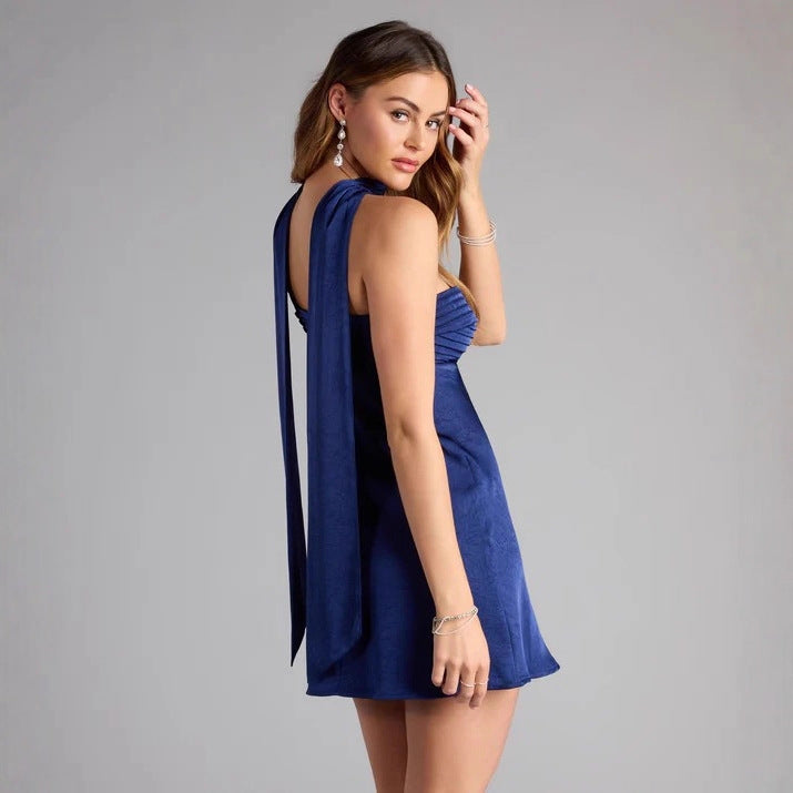Damen Strapless Minikleid mit gerafftem Oberteil Echo Archiv