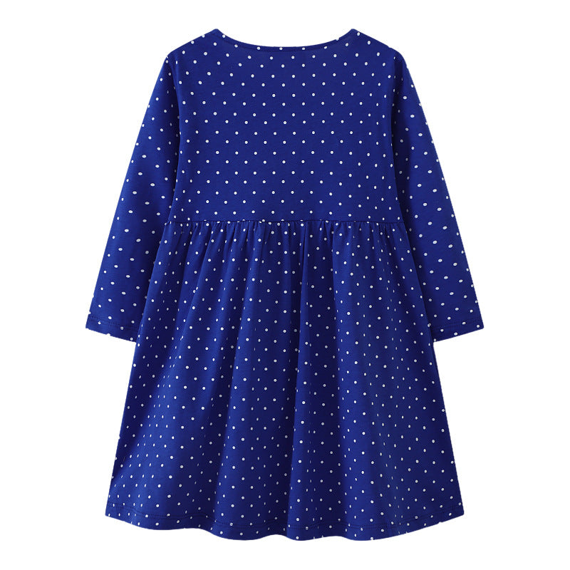 Mädchen Freizeitkleid mit floralen und Schmetterlingsapplikationen Echo Archiv