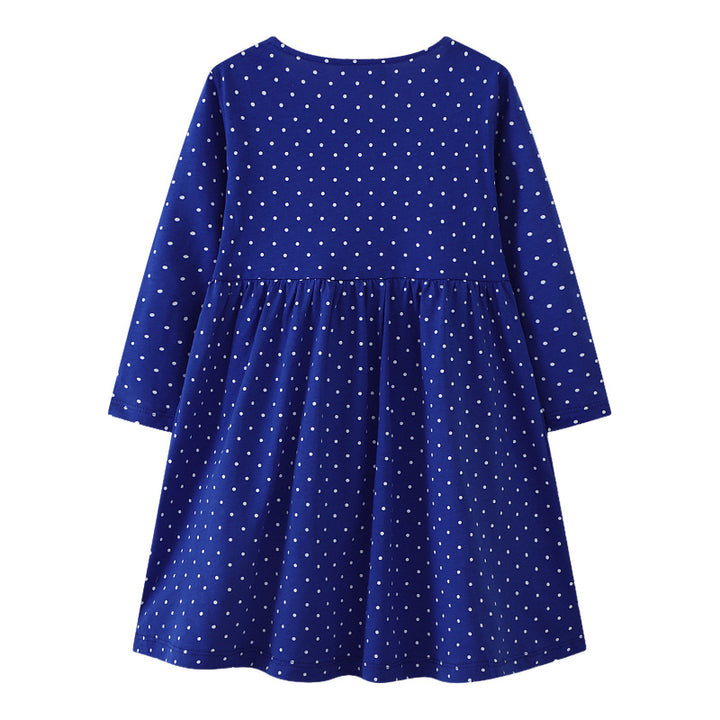 Mädchen Freizeitkleid mit floralen und Schmetterlingsapplikationen Echo Archiv
