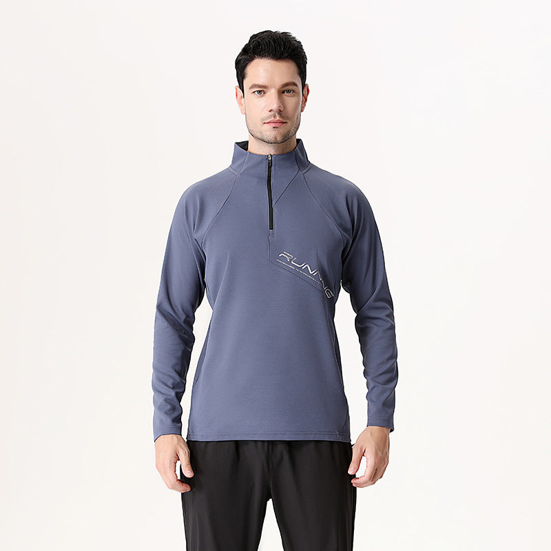 Herren Langarm-Funktionsshirt mit Stehkragen Echoarchiv